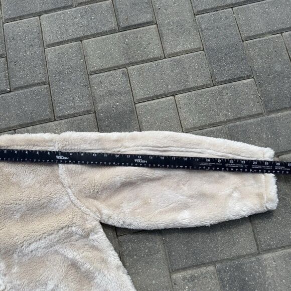 Jason Wu Zip NWT $138 SMALL Oversize Pullover Jacket Faux Fur Leather Fall Warm - Picture 14 of 15